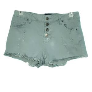 Angel Kiss Distressed Pale Periwinkle Cut Off Jean Shorts Women's Size 5